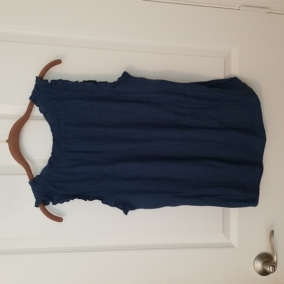 Wonderly sleeveless ruffle trim button front blouse - Picture 6 of 8